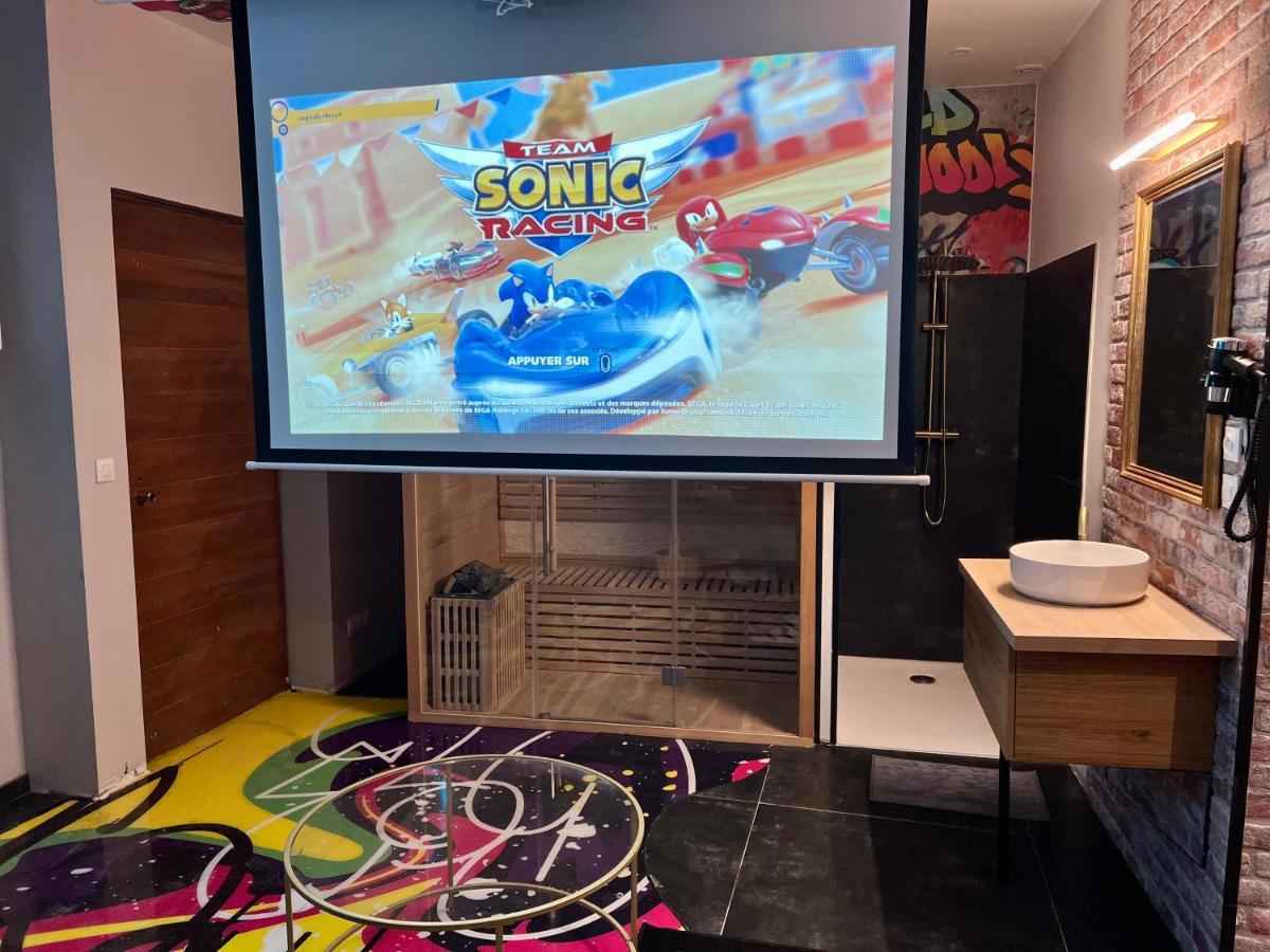 Capsule Street Art - Sauna- Jacuzzi - Playstation 5 - Billard - Netflix - Home Cinema - Terrasse Douai Extérieur photo